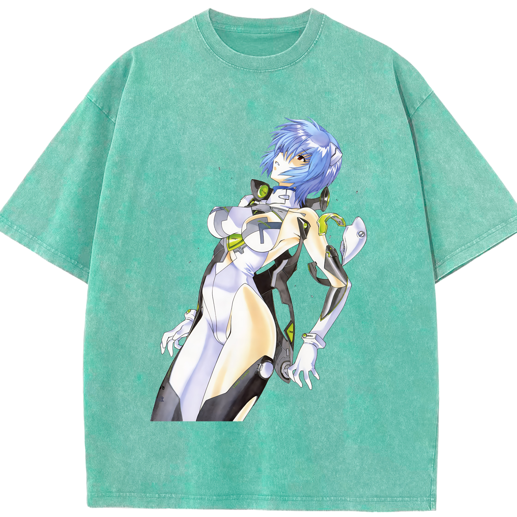 （画像用） EVA 新世紀エヴァンゲリオン 綿100% ヴィンテージ風 半袖Tシャツ（フロントプリント）
